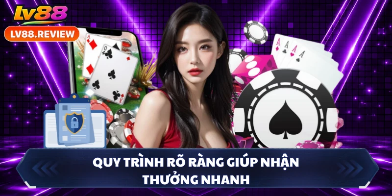 Quy trình rõ ràng giúp nhận thưởng nhanh